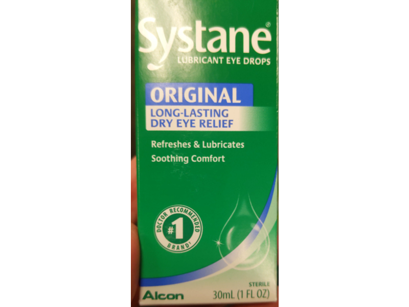Systane Lubricant Eye Drops, Original, 1 fl oz/30 mL