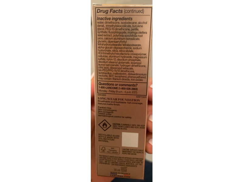 Lancome Teint Idole Ultra Wear Foundation, 235N, SPF 25, 1 fl oz/30 mL