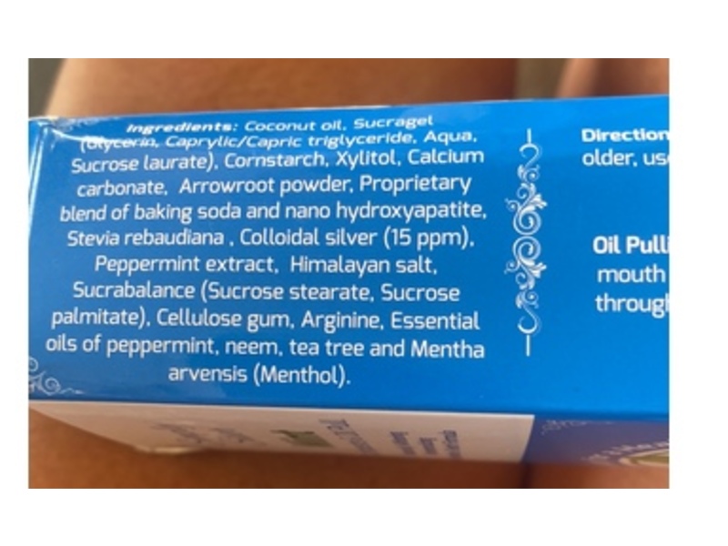 Simply Silver Toothpaste & Oil Pull, Mint, 4 oz/113 g