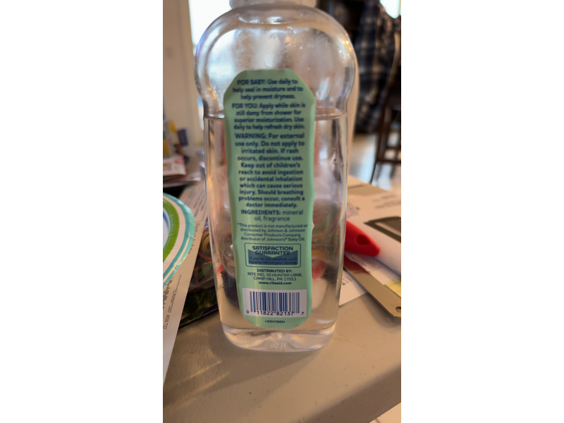 Baby Oil Softens & Moisturizer Baby's Skin, 14 fl oz/414 mL