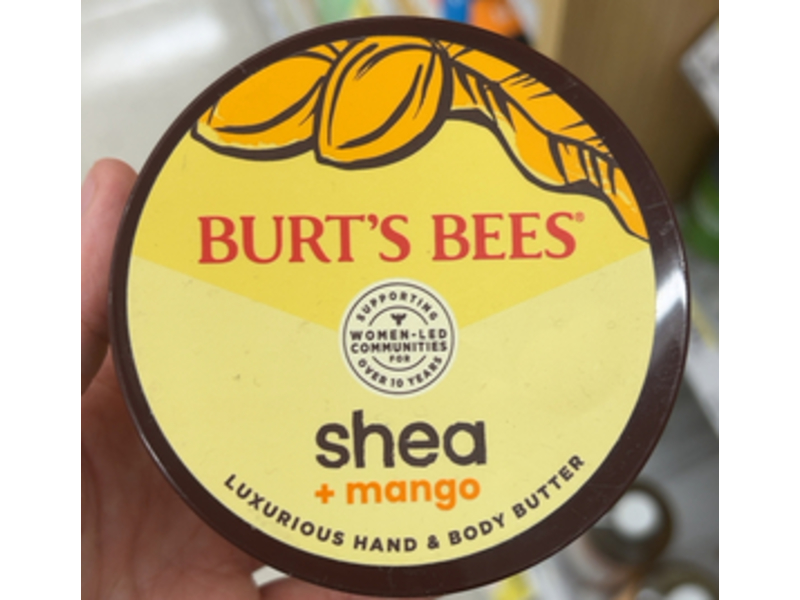 Burt's Bees Luxurious Hand & Body Butter, Shea + Mango, 6.5 oz/185 g