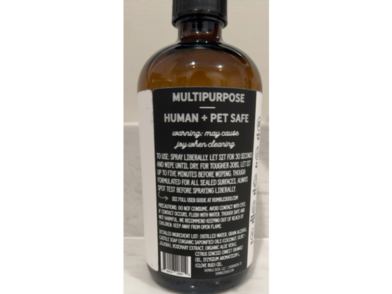 Humble Sun All Purpose Cleaner, Orange + Clove, 16 fl oz