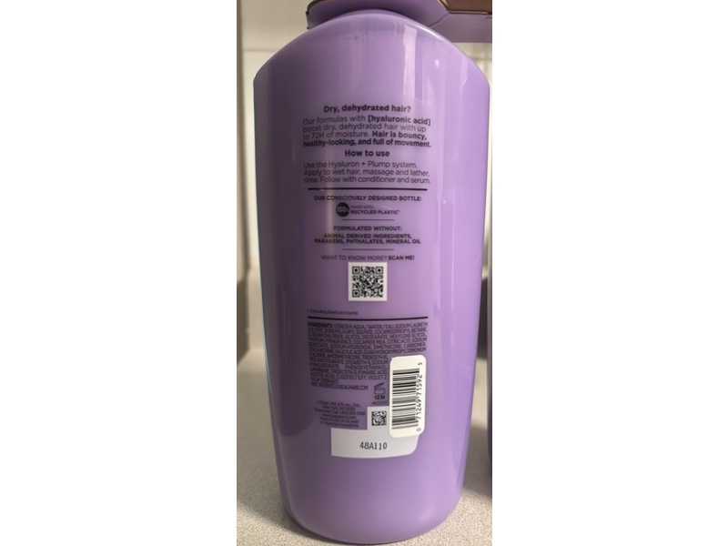 L'Oreal Paris Elvive Hydrating Conditioner, Hyaluronic Acid, 40 fl oz/1.18 L