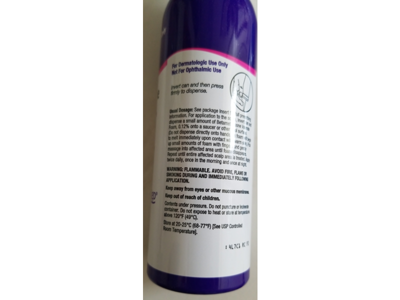 Betamethasone Valerate Foam, 0.12%, 100 g Perrigo