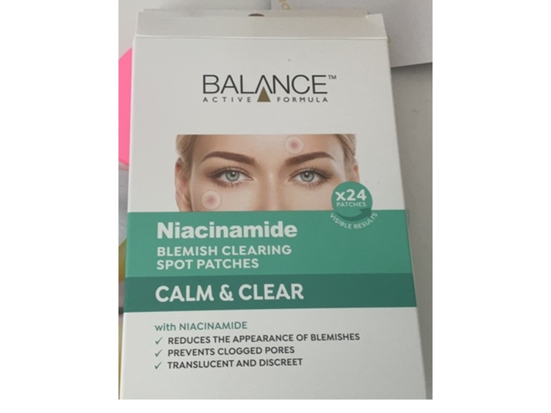 Balance Active Formula Niacinamide Blemish Clearing Spot Patches, 24 Count