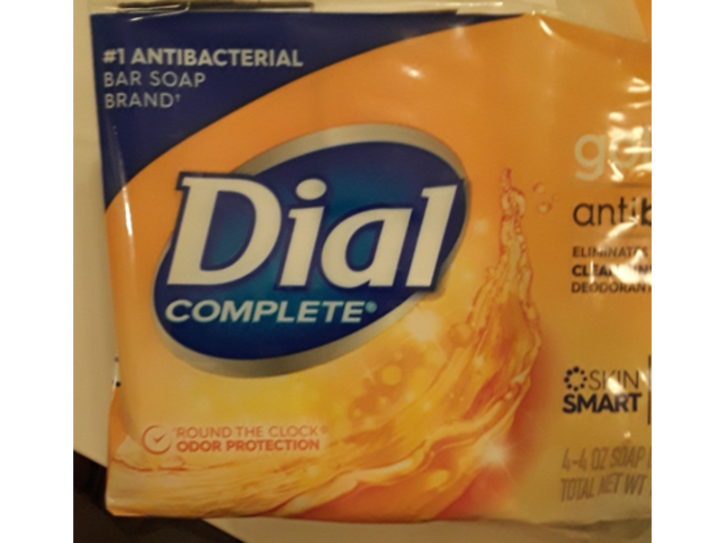 Dial Antibacterial Bar Soap, Gold, 4 Count