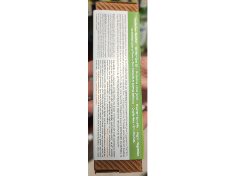 Himalaya Botanique Whitening Toothpaste, Bamboo + Sea Salt, 4.0 oz/113 g