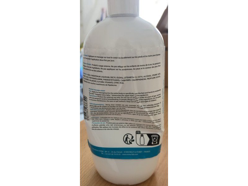 Eona Moisturizing Massage Cream, Neutral, 500 mL