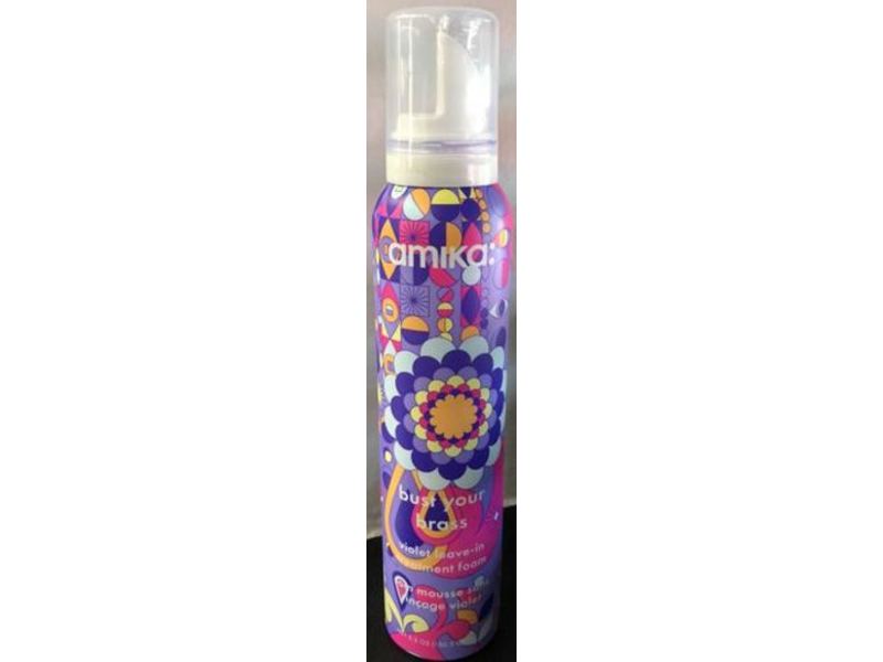Amika Bust Your Brass Violet Leave-In Treatment Foam, 5.3 oz/150.3 g
