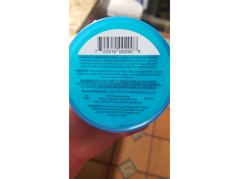 O'Keeffe's for Healthy Feet Foot Cream, 6.4 oz