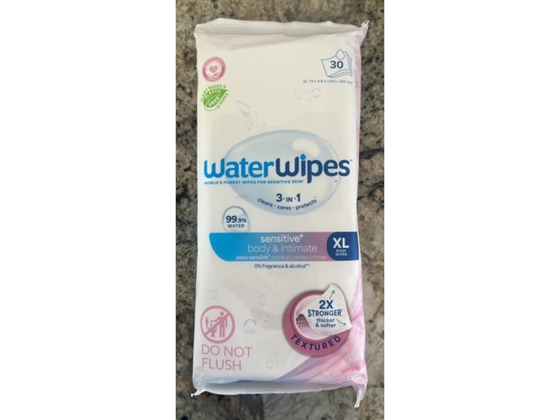 Waterwipes Body & Intimate Wipes, 30 Count