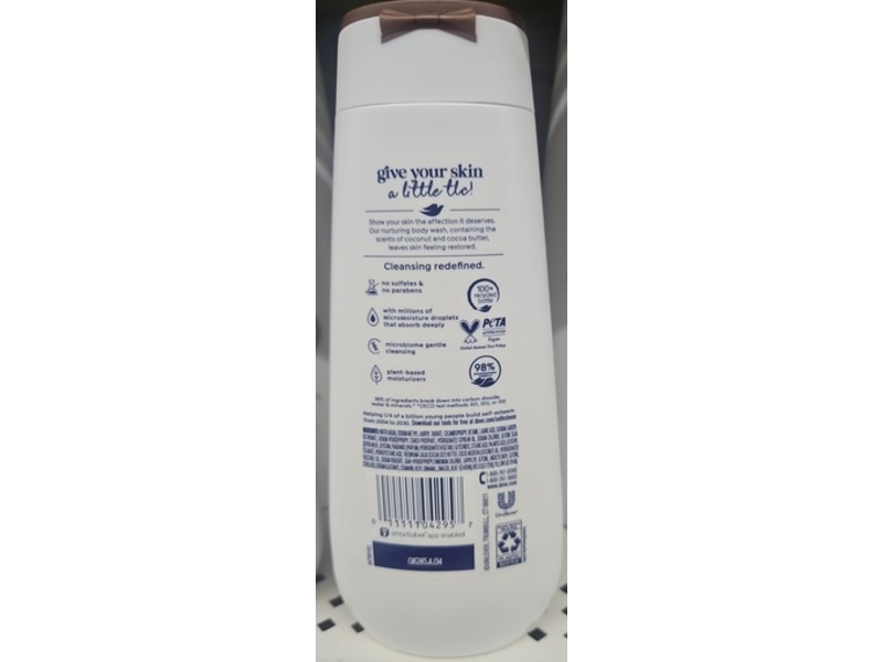 Dove Restore Body Wash, Coconut & Cocoa Butter, 11 fl oz
