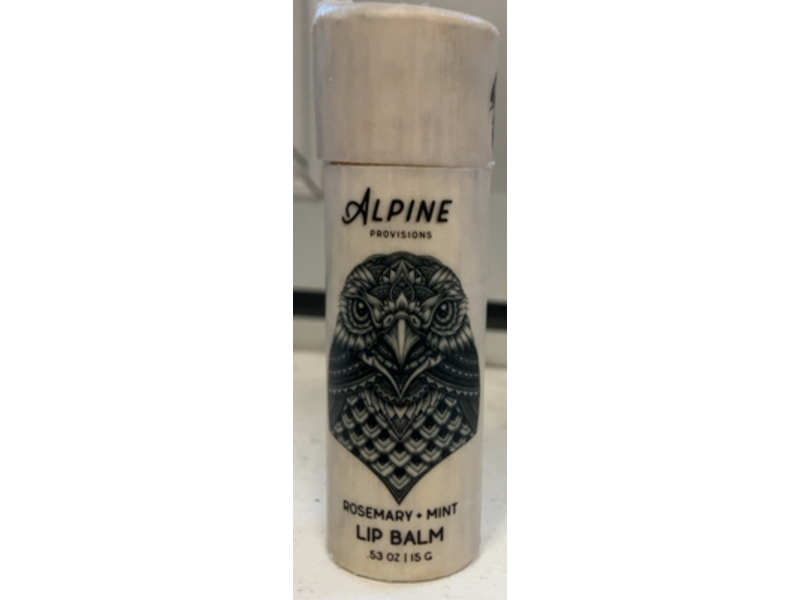 Alpine Provisions Lip Balm, Rosemary + Mint, 0.53 oz/15 g