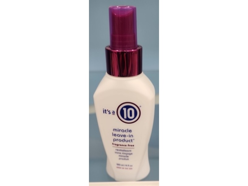 It's A 10 Miracle Leave In Product, Fragrance Free, 4 fl oz/120 mL