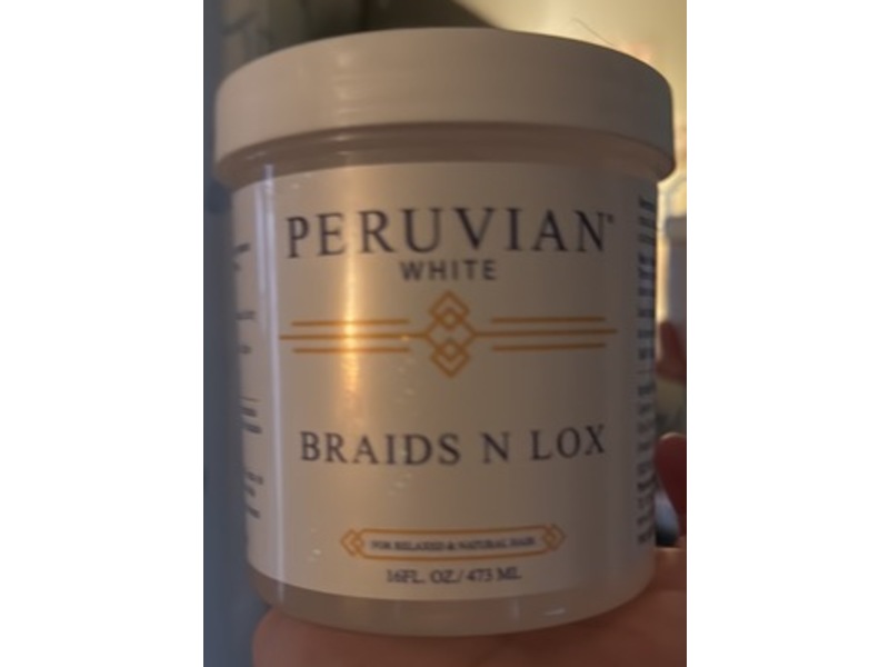 Peruvian white Braids N Lox Gel, 16 fl oz/473 mL