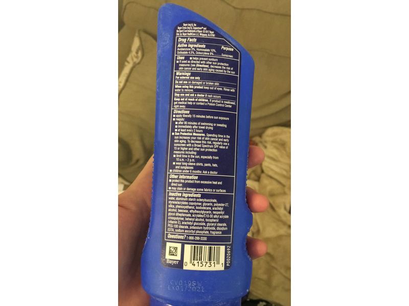 Coppertone Sunscreen Lotion, Sport, SPF 50, 8.75 fl oz/259 mL