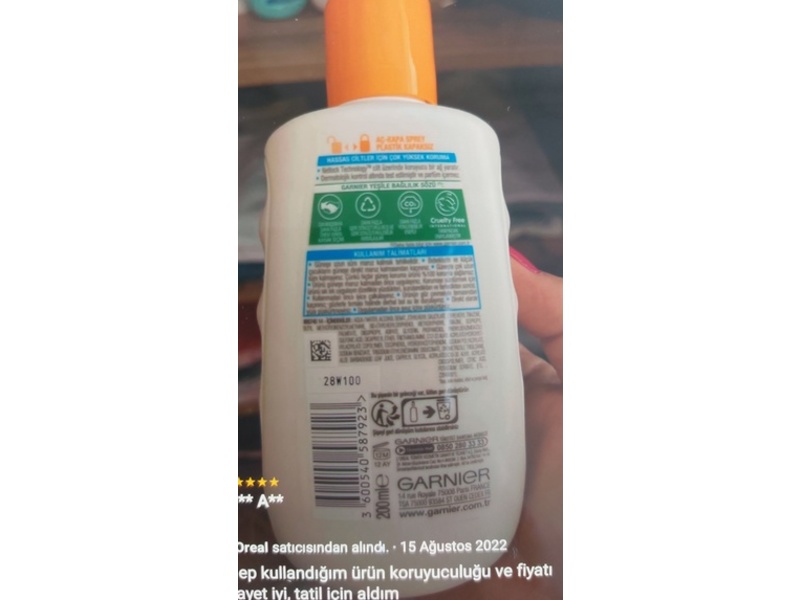 Garnier Ambre Solaire Sensitive Advanced Hypoallergic Spray, SPF 50+, 150 mL