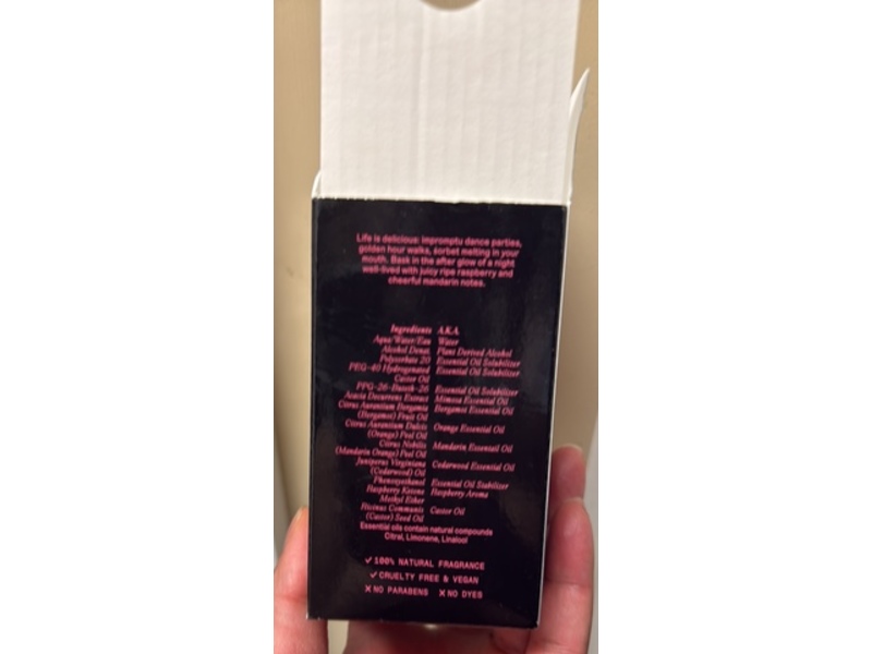 Each & Every Natural Fragrance Body Mist, After Glow Raspberry & Mandarin, 3.4 fl oz/100 mL