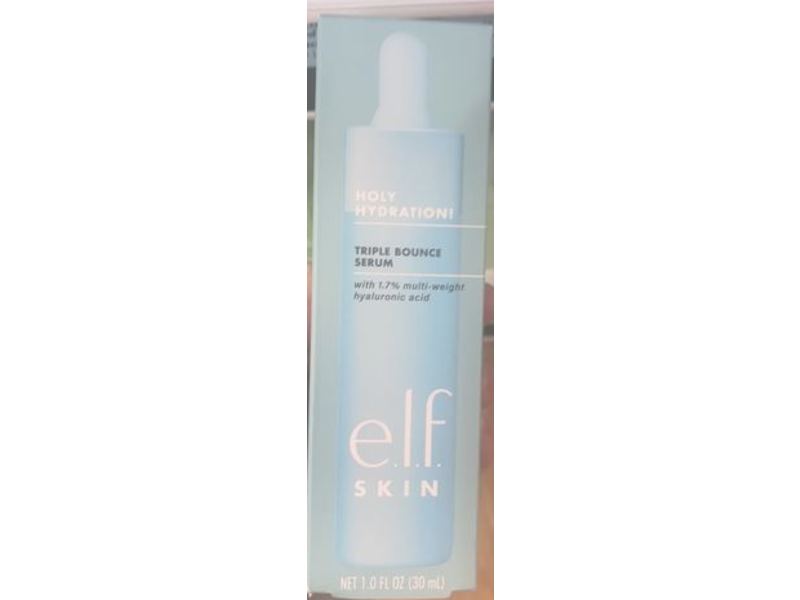 e.l.f. SKIN Holy Hydration! Triple Bounce Serum, 1.0 fl oz/30 mL