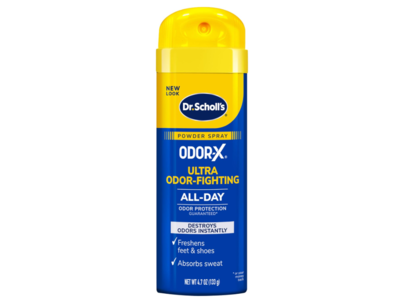 Dr. Scholl's Odor-X Ultra Odor-Fighting Powder Spray, 4.7 oz/133 g