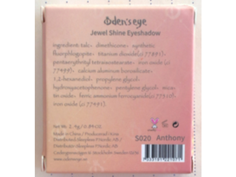 Oden's Eye Jewel Shine Eyeshadow, Anthony, 0.84 oz/2.4 g