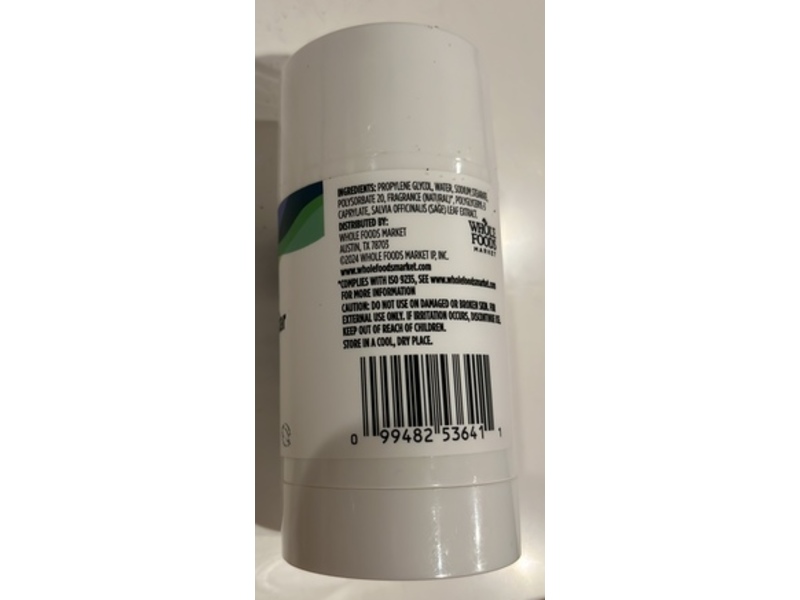 365 Whole Foods Market Deodorant Stick, Cypress Cedar, 2.25 oz/63.8 g