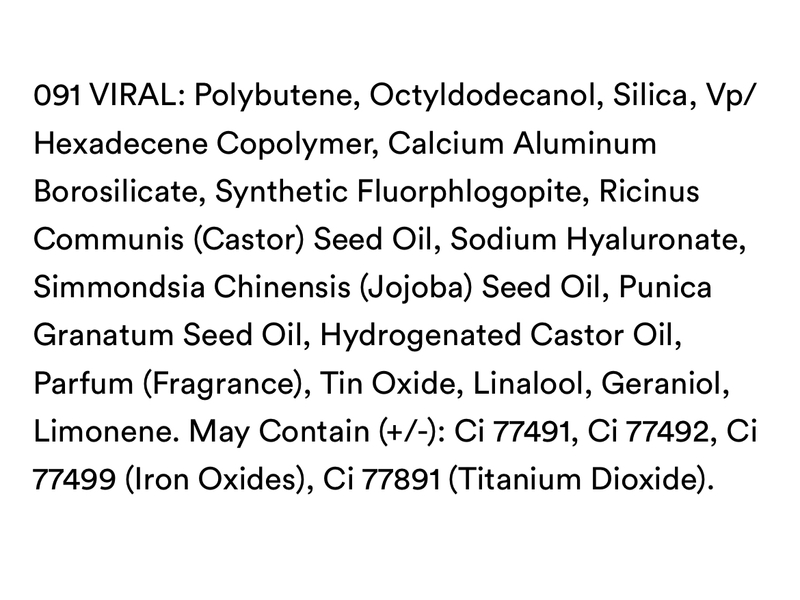 Rabanne Glowies Pearly Lipgloss, 091 Viral, 0.3 oz