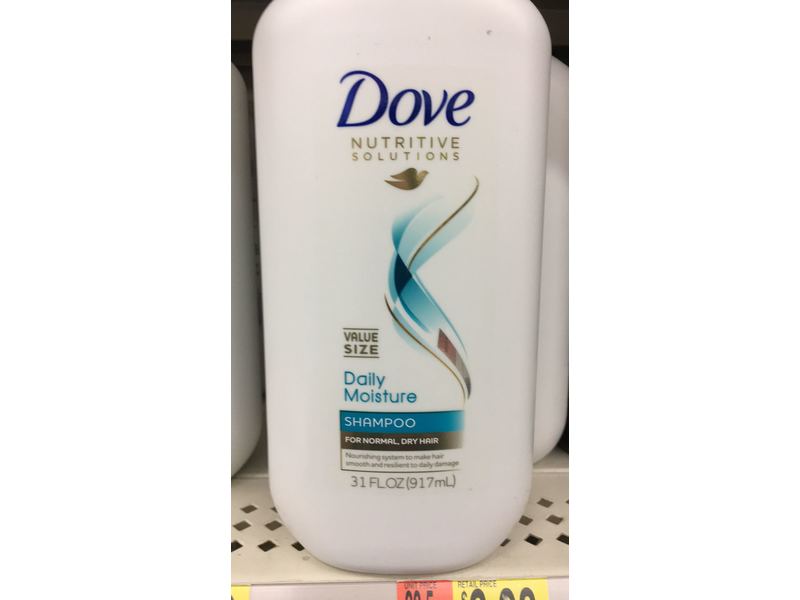 Dove Dry Hair Shampoo, Daily Moisture, 31 oz/917 mL