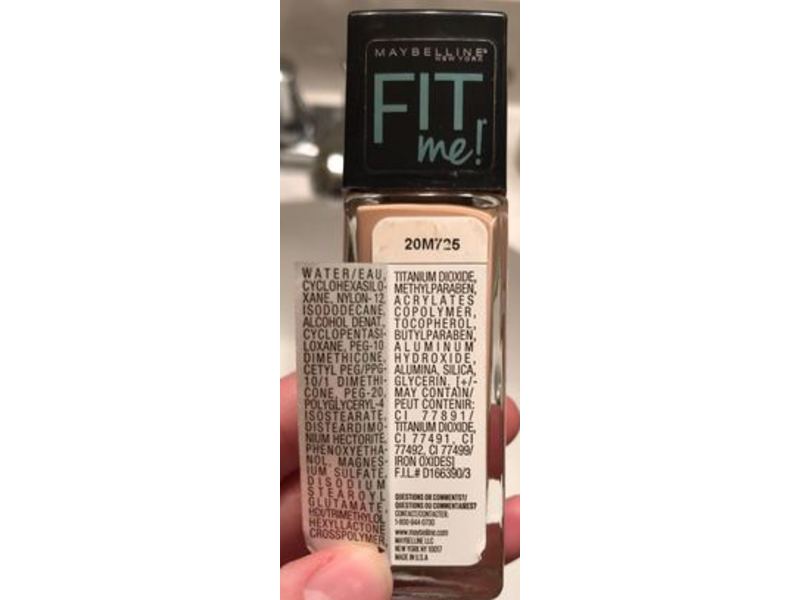 Maybelline New York Fit Me! Matte + Poreless Foundation, Ivory 115, 1 oz/30 mL