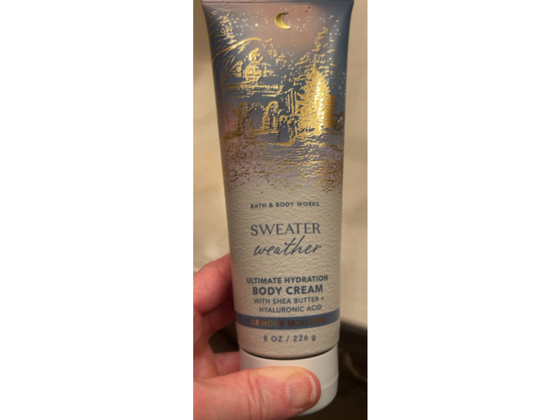 Bath & Body Works Sweater Weather Ultimate Hydration Body Cream, Shea Butter + Hyaluronic Acid, 8 oz/226 g