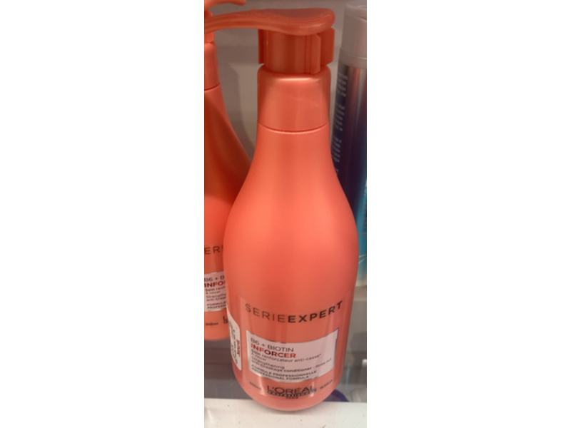 L'Oreal Professionel Strengthening Anti Breakage Conditioner, Serie Expert, B6 + Biotin Inforcer, 16.9 oz/500 mL
