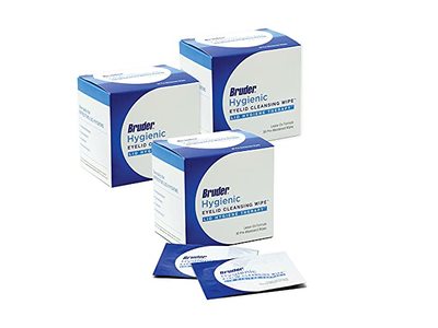 Bruder Hygienic Eyelid Cleansing Wipe, 30 Count, Pack Of 3