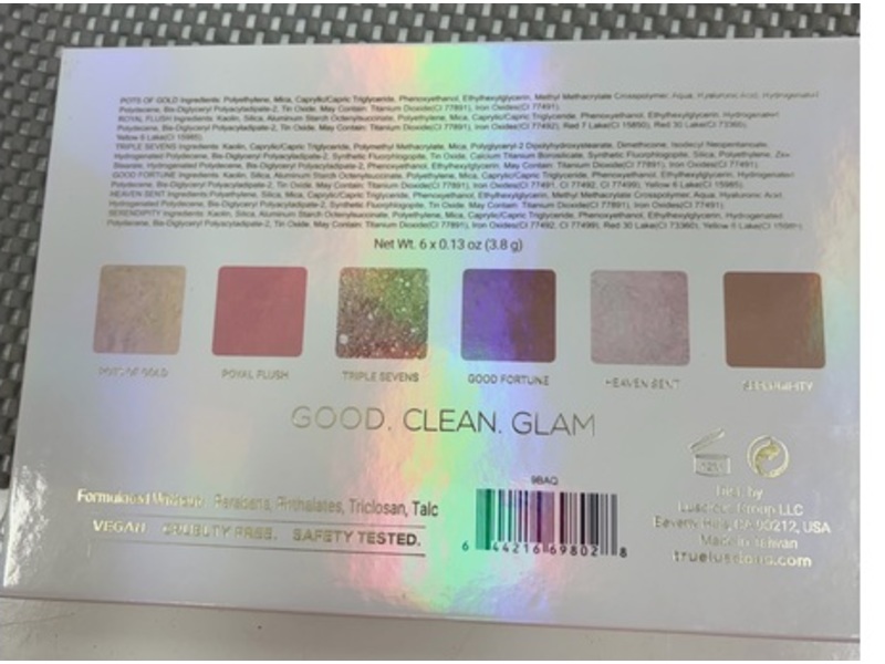 True+Luscious Lucky Glow Bronze & Highlight Palette, 0.13 oz/3.8 g