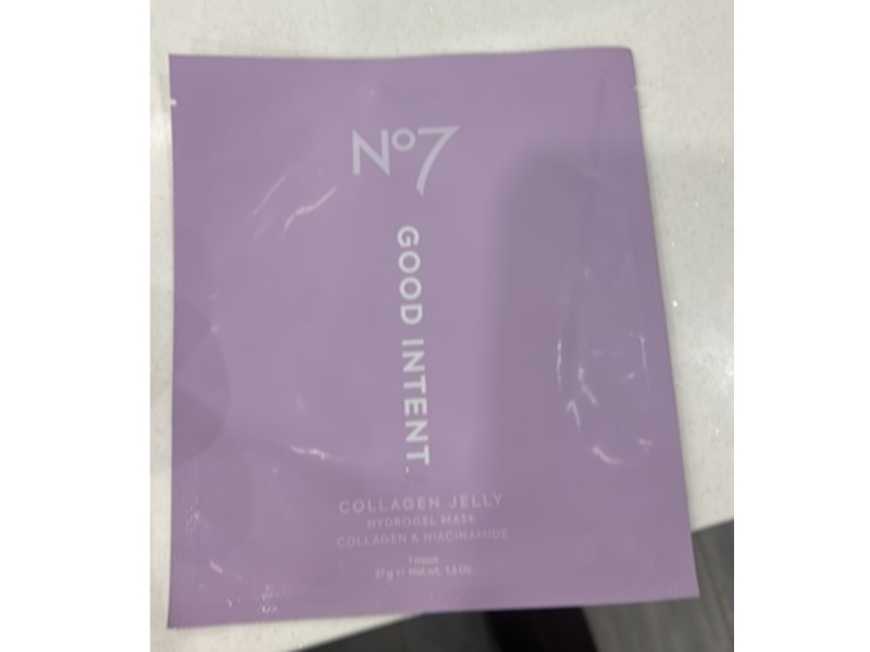 No7 Good Intent Collagen Jelly Hydrogel Mask, 1.3 oz/37 g, 1 Count