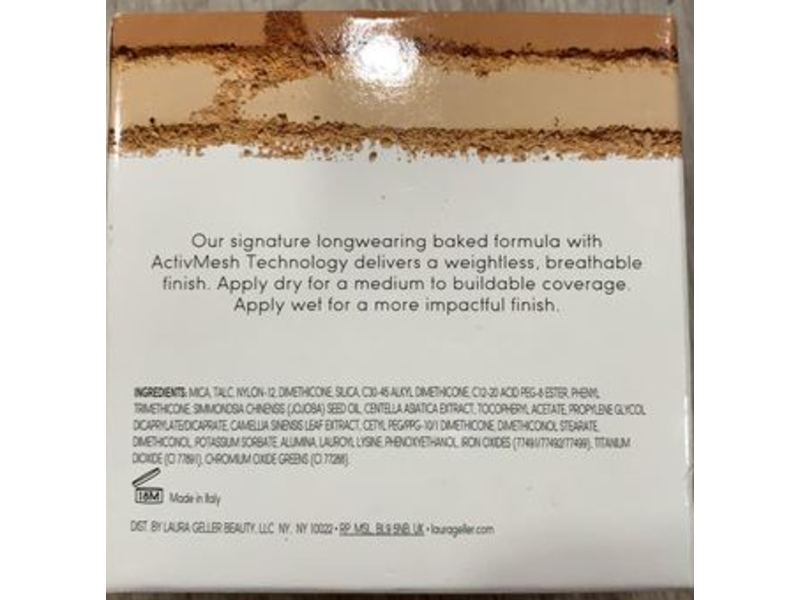 LAURA GELLER NEW YORK Double Take Baked Versatile Powder Foundation, Fair, 0.35 oz/10 g