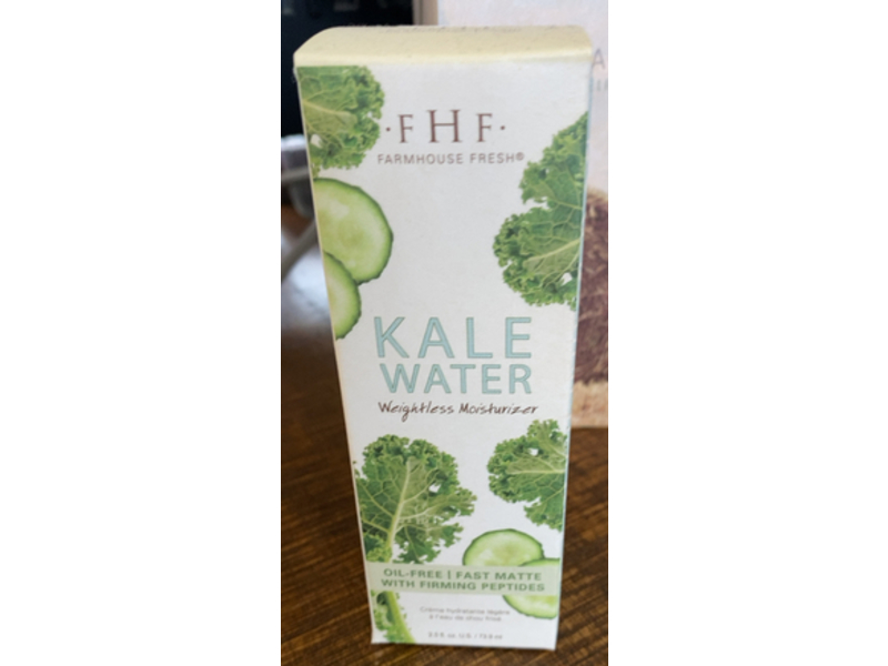 Farm House Fresh Kale Water Weightless Moisturizer, Firming Peptides, 2.5 fl oz/73.9 mL
