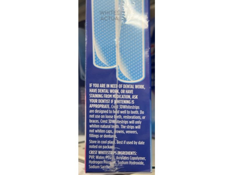 Crest 3DWhitestrips Sensitive + Led Light Dental Whitening Kit, 28 Count