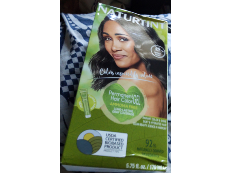 Naturtint Permanent Hair Color Gel, 2N Brown Black, 5.75 fl oz/170 mL, 1 Application