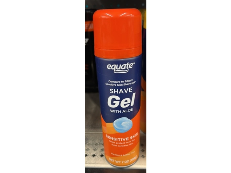 Equate Sensitive Skin Shave Gel , Aloe, 7 oz/198 g