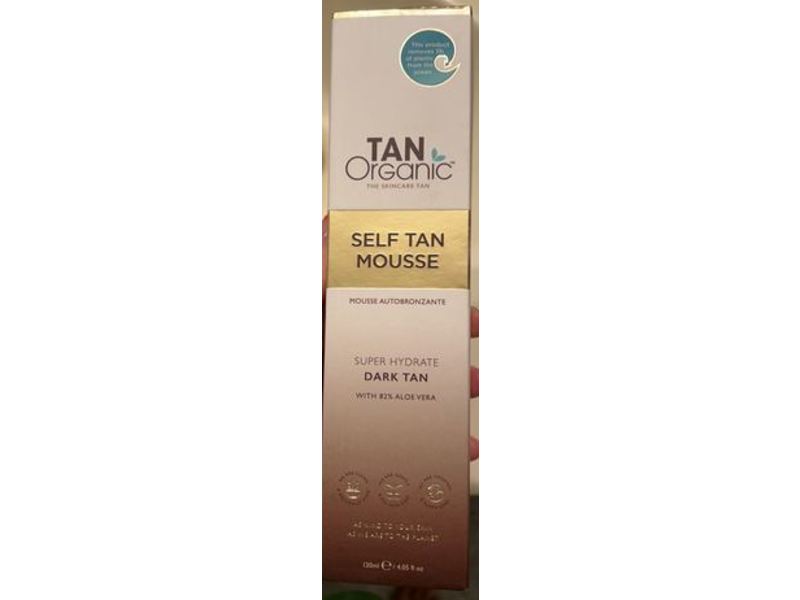 TanOrganic Self Tan Mousse, Dark Tan, 4.05 fl oz/120 mL