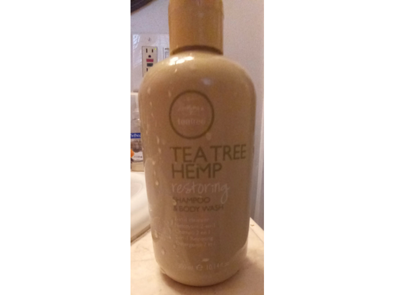 Tea Tree 2-In-1 Restoring Shampoo & Body Wash, Tea Tree Hemp, 10.14 fl oz/300 mL