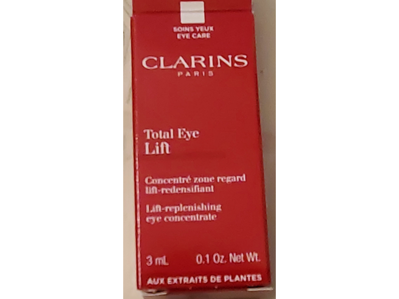Clarins Total Eye Lift Replenishing Eye Concentrate, 0.1 oz/3 mL