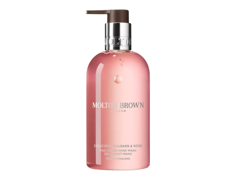 Molton Brown London Fine Liquid Hand Wash, Delicious Rhubarb & Rose, 10 fl oz/300 mL