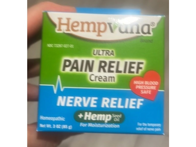 Hempvana Ultra Pain Relief Cream, 3 oz/85 g