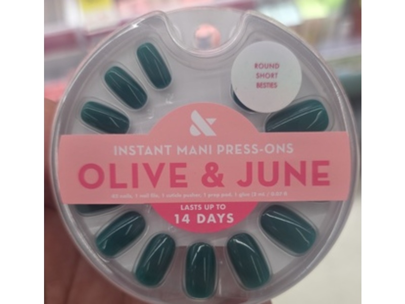 Olive & June Instant Mani Press-On Nails, Besties, 0.07 fl/2 mL, 42 Count