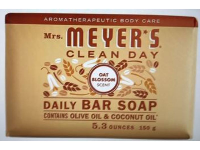 Mrs. Meyer's Clean Day Daily Bar Soap, Oat Blossom, 5.3 oz/150 g