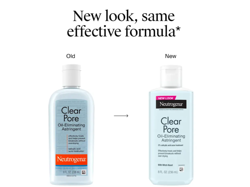 Neutrogena Clear Pore Oil-Eliminating Astringent, 8 fl oz/236 mL