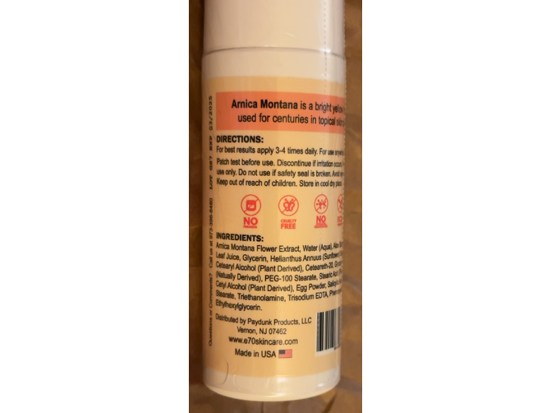e70 Intensive Healing Roll-On Arnica Cream, 3.0 fl oz