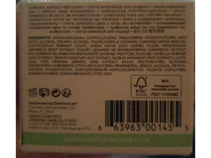 Dr. Brandt Cool Biotic Prebiotic Redness Relief Cream, 1.7 oz/50 g