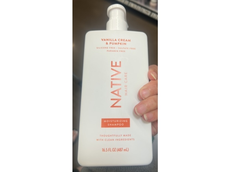 Native Moisturizing Shampoo, Vanilla Cream & Pumpkin, 16.5 fl oz/487 mL